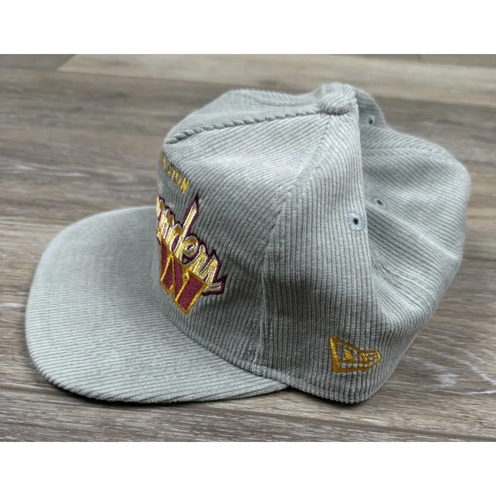 New Era Washington Commanders Hat The Golfer SnapBack Cord Gray Super Bowl XXVI